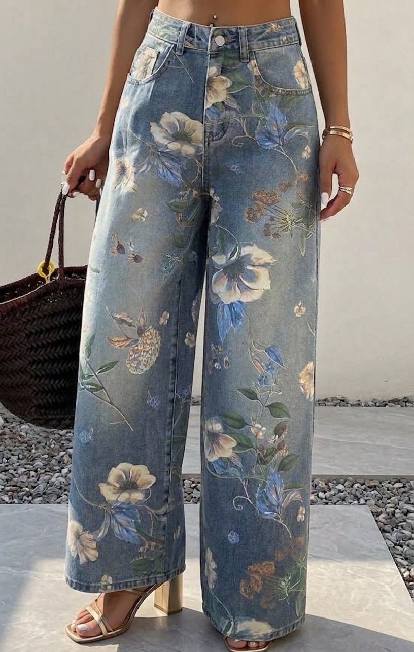 Wide Leg Flowers